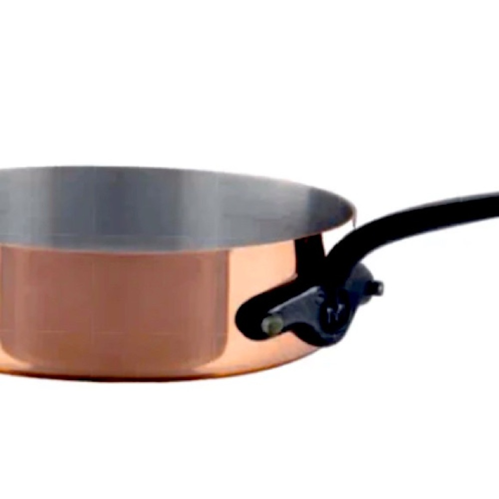 Mauviel M'Heritage 150 CI Saute Pan With Cast Iron Handle, 1.8-Qt